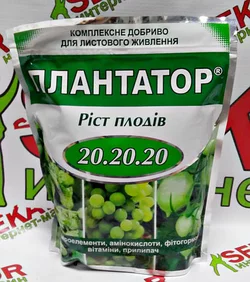 Удобрение" ПЛАНТАТОР" рост плодов  20.20.20 вес 1кг.